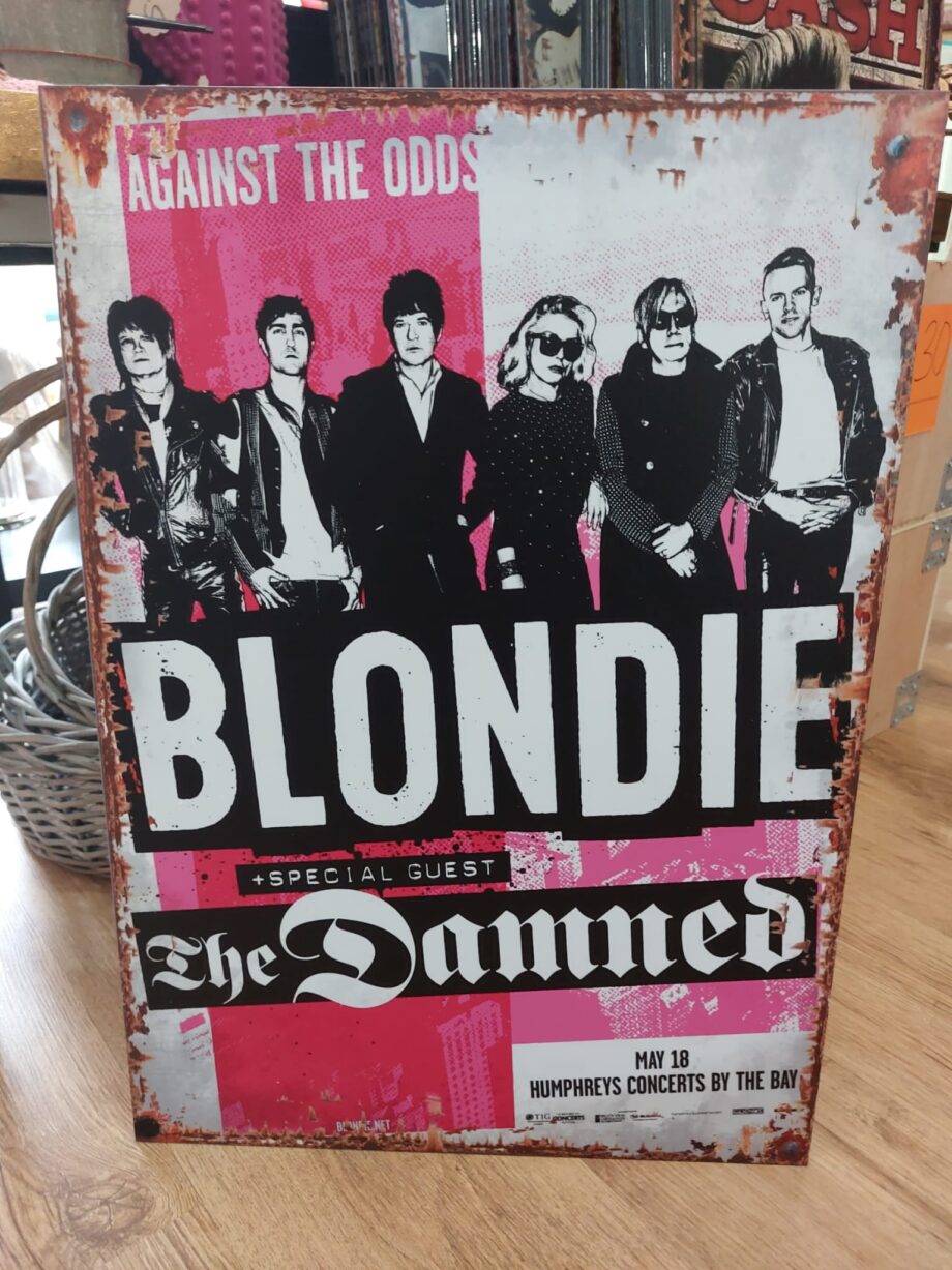 Blondie Against The Odds + The Damned A2 Metal posters