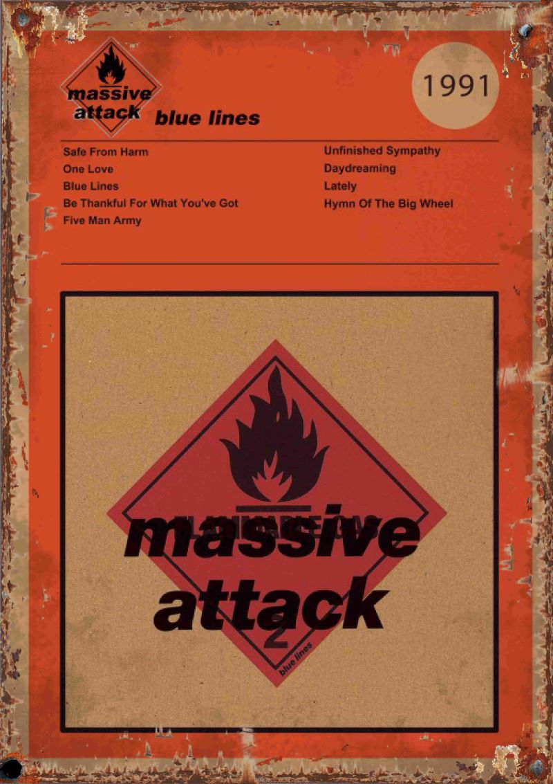 Massive Attack A2 Metal posters £45