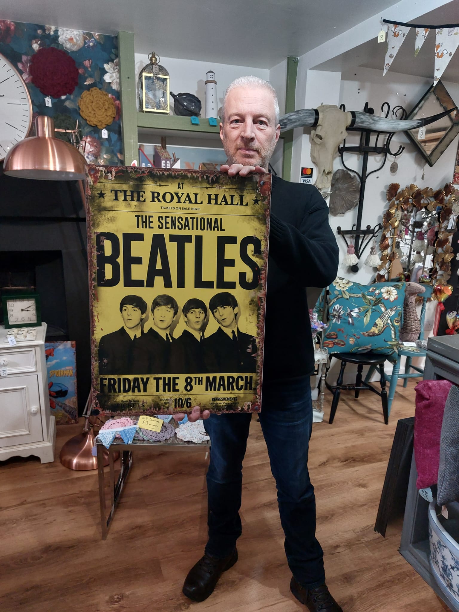 Beatles Royal Hall A2 Metal posters £45