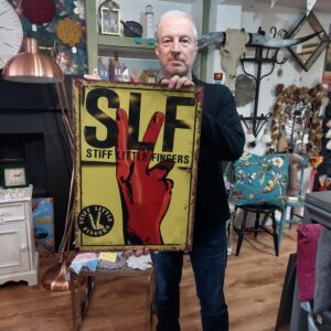 SLF Stiff Little Fingers A2 Metal posters