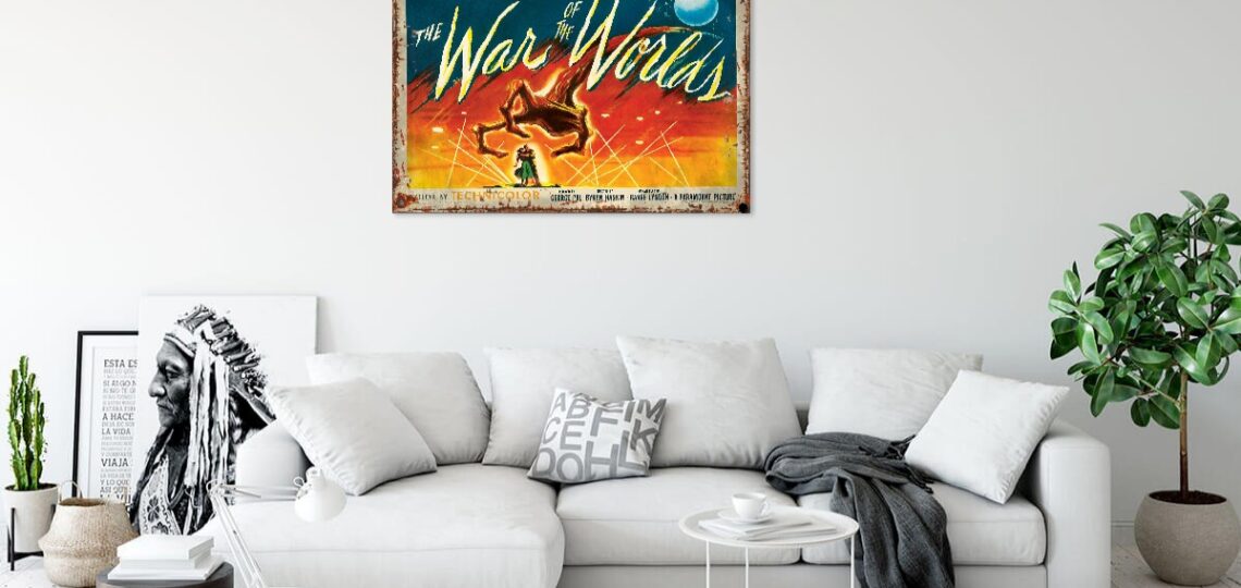 The War of the Worlds Metal Sign