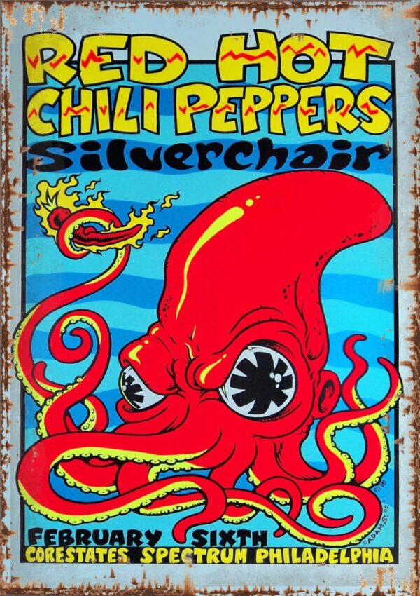 Red Hot Chili Philadelphia Silver Chair A2 Poster