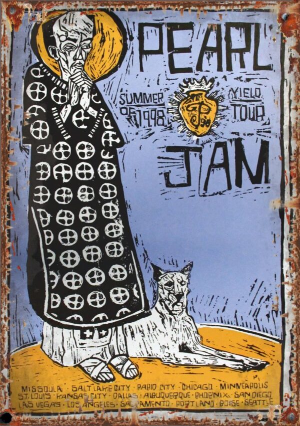 Pearl Jam Yield Tour Metal A2 Sign Poster Outdoor Indoor