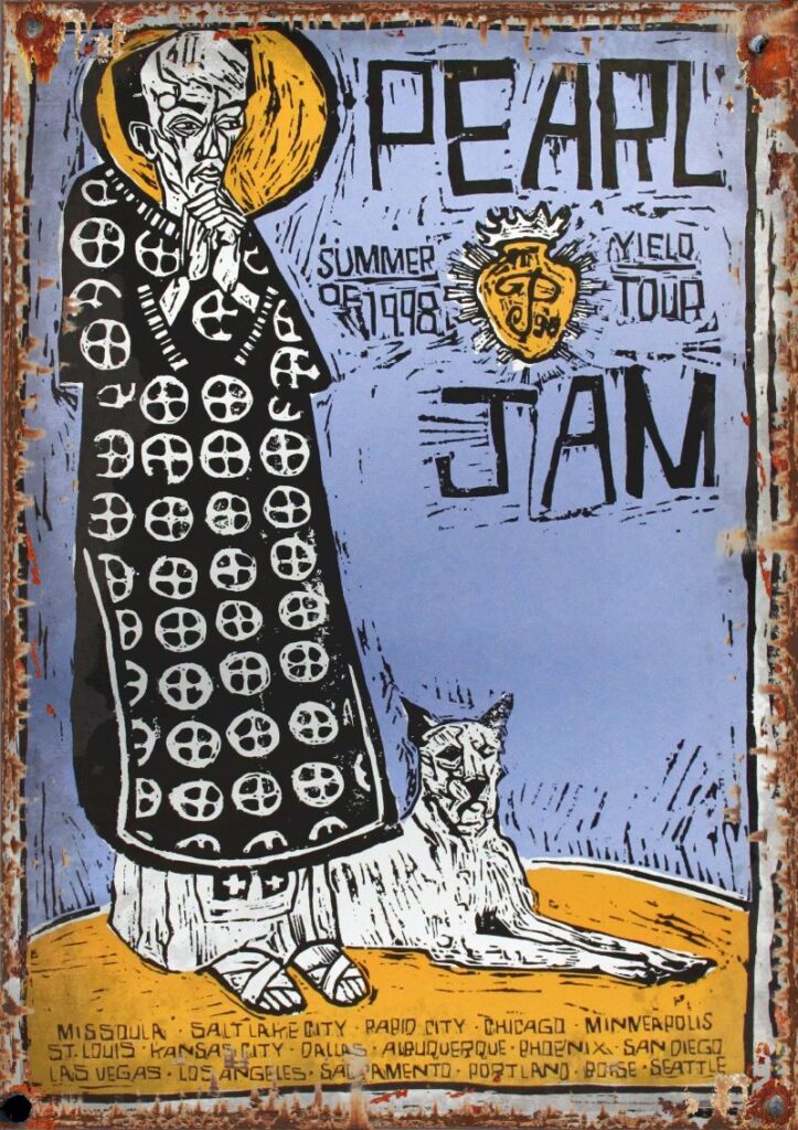 Pearl Jam Yield Tour Metal A2 Sign Poster Outdoor Indoor