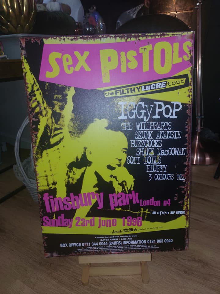 Sex Pistols Finsbury Park Filthy Lucre Tour Poster A2 Large