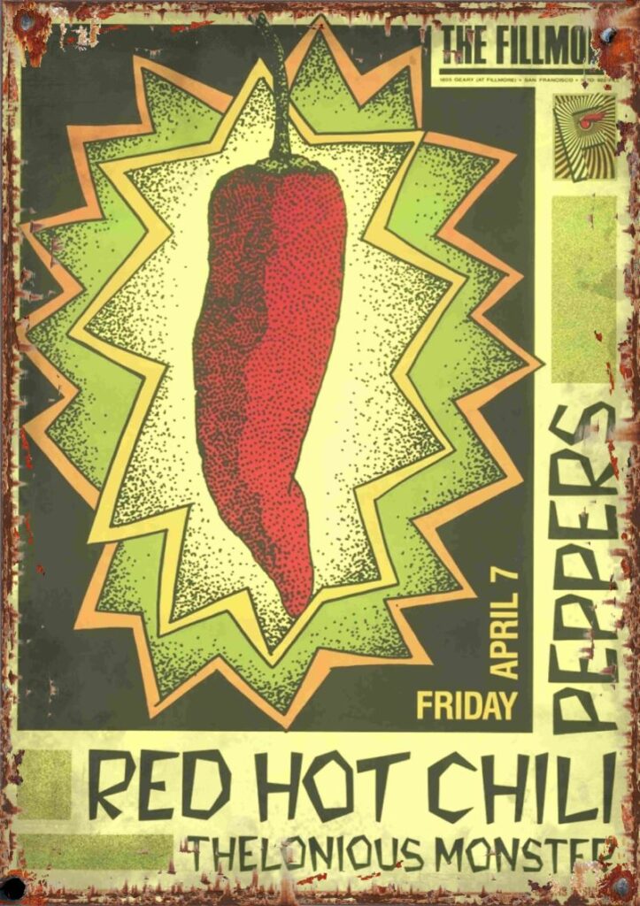 Red Hot Chiki Peppers Thelonious Monster A2 Poster Sign