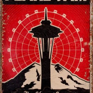 Pearl Jam Seattle Washington A2 Large Metal Poster Indoor Outdoor