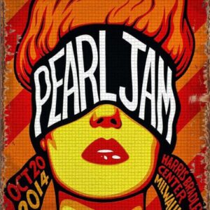 Pearl Jam Harris Bradley Milwaukee A2 Metal Sign